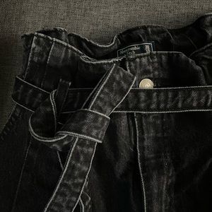 Abercrombie and Fitch grey mom jeans